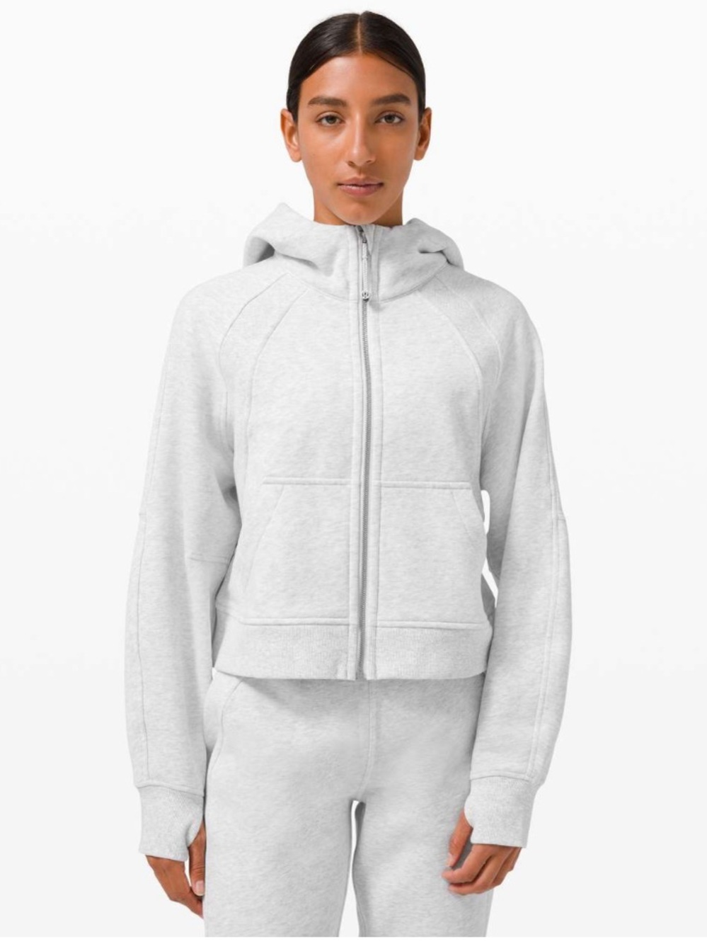 Lululemon Scuba Oversized Full Zip
Heathered Core Ultra Light Grey
